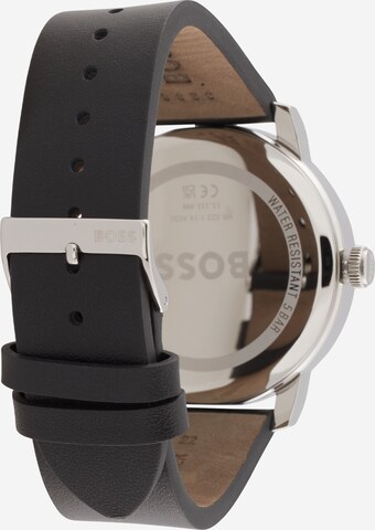 juoda BOSS Analoginis (įprasto dizaino) laikrodis 'CONTENDER'