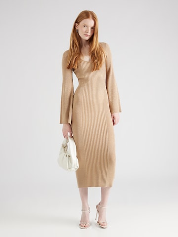 River Island Gebreide jurk 'CAITLIN' in Goud