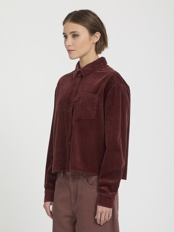 Chemisier 'Weellow' Volcom en rouge