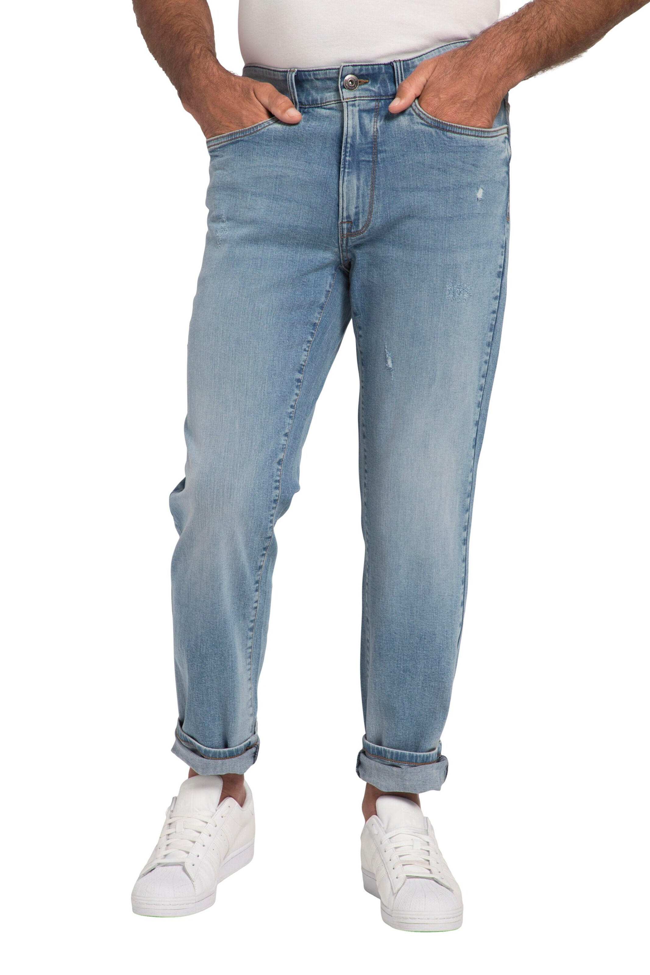 John F. Gee Regular Jeans in Blau: Vorderseite