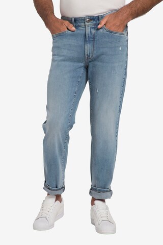 John F. Gee Regular Jeans in Blauw: voorkant