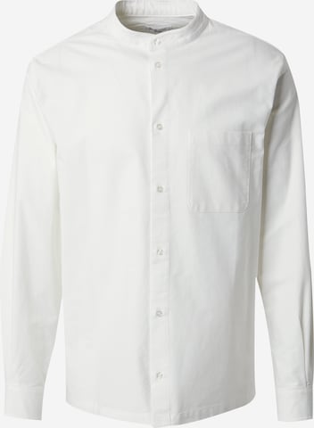 ABOUT YOU x Kevin Trapp Regular Fit Skjorte 'Finn' i hvit: forside
