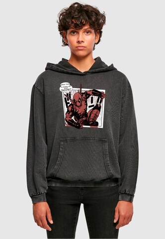 ABSOLUTE CULT Sweatshirt 'Deadpool - Tacos Breaktime' in Black: front