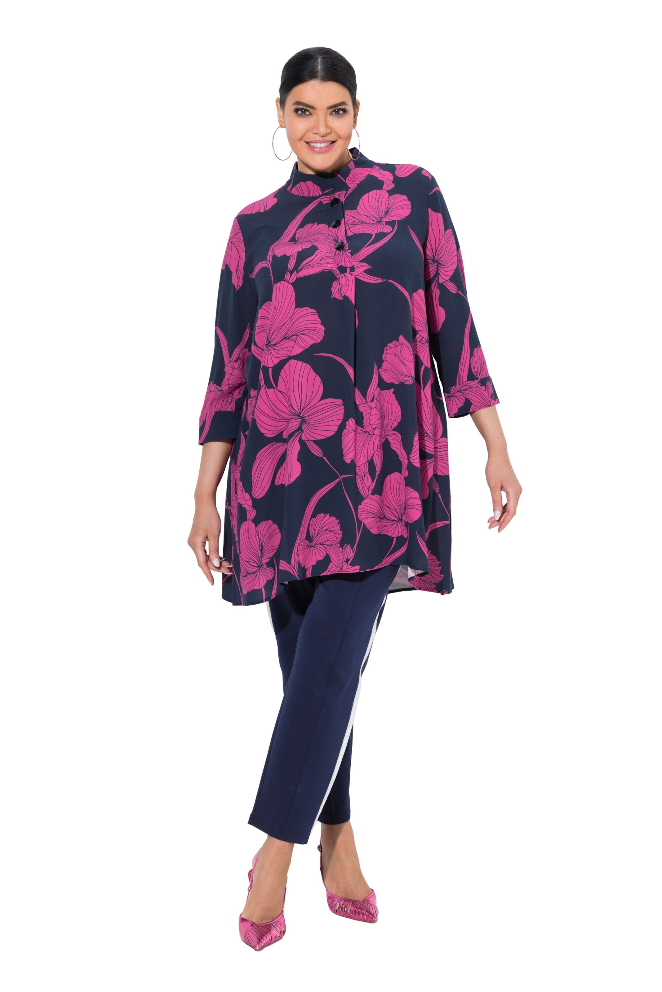 Ulla Popken Tunika in Blau: Vorderseite