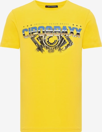 CIPO & BAXX Shirt in Yellow: front