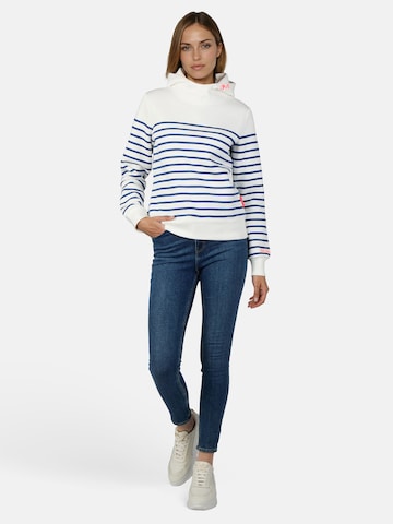 salzhaut Sweatshirt 'Vasen' in Wit