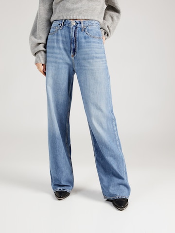 rag & bone Wide leg Jeans in Blue: front