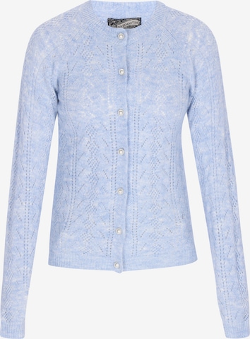 DreiMaster Vintage Gebreid vest 'Vintage' in Blauw: voorkant