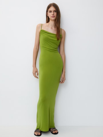Pull&Bear Letní šaty – zelená: přední strana
