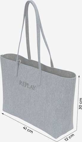 REPLAY Shopper in Blauw