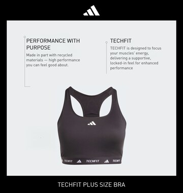 ADIDAS PERFORMANCE Бюстье Спортивный бюстгальтер в Черный