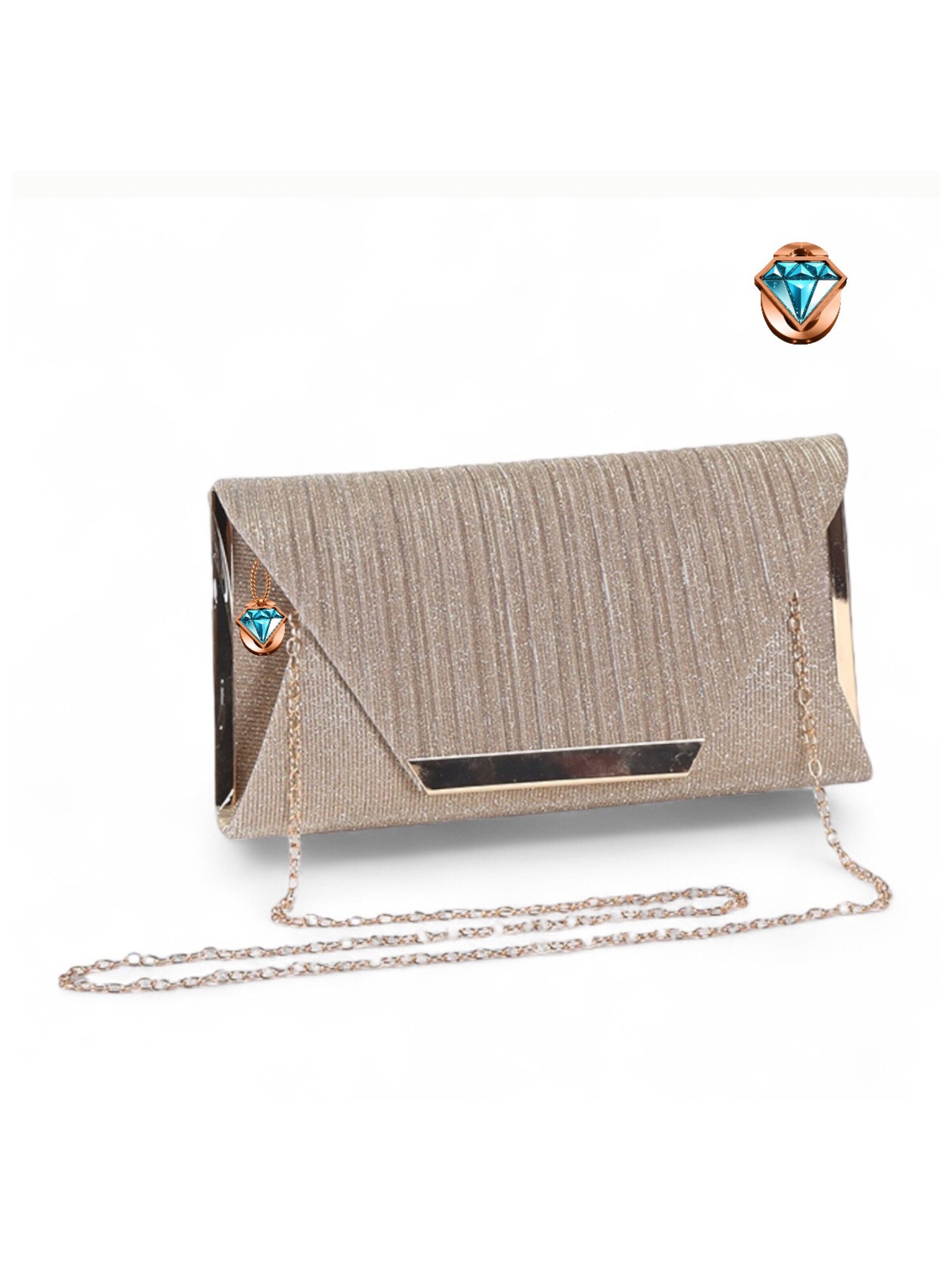 Elegon Clutch 'Model Jordan' in Gold