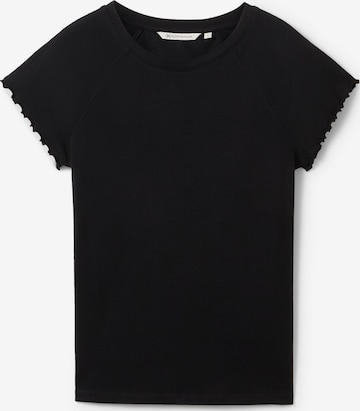 TOM TAILOR DENIM T-Shirt in Schwarz: Vorderseite