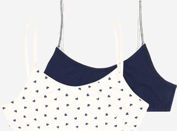 PETIT BATEAU Bralette Bra in Blue: front