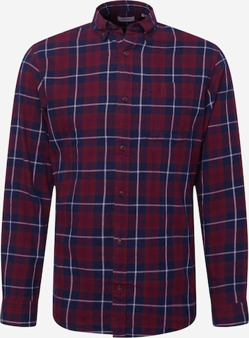 JACK & JONES Button Up Shirt in Red: front