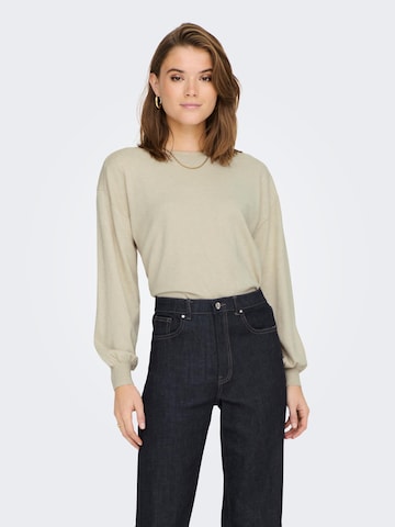 Pull-over 'Cozy' ONLY en gris : devant