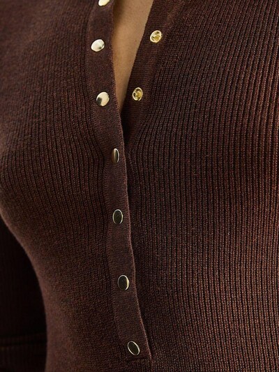 Bianco Lucci Pullover in S-L in mokka, Produktansicht