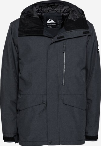 QUIKSILVER Regular fit Athletic Jacket 'Mission Solid' in Black: front