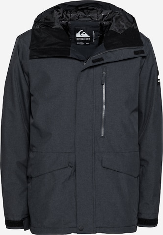 QUIKSILVER Regular fit Outdoor jacket 'MISSION SOLID' in Black: front