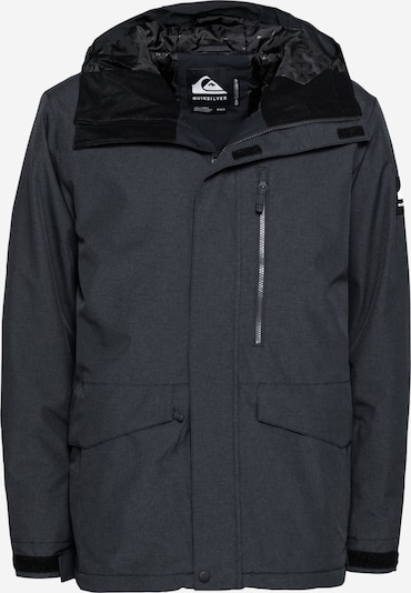 QUIKSILVER Athletic Jacket 'Mission Solid' in mottled black, Item view