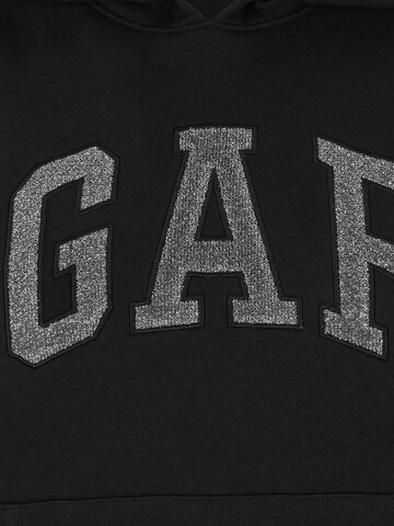 Gap Petite Sweatshirt 'HERITAGE' in Black