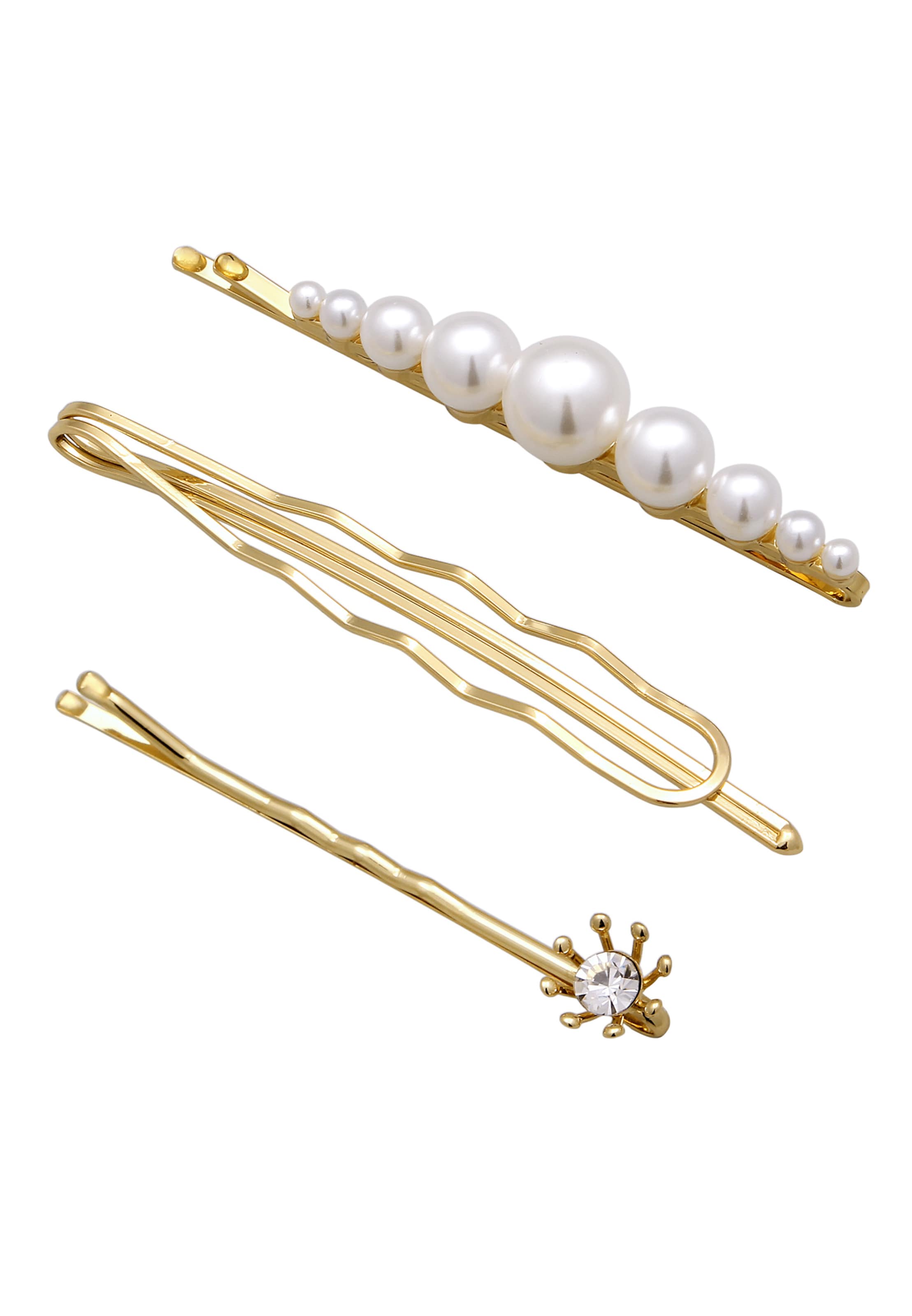 ELLI Šperky do vlasů – zlatá: přední strana