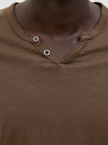 JACK & JONES Regular fit Shirt 'JJESPLIT' in Brown