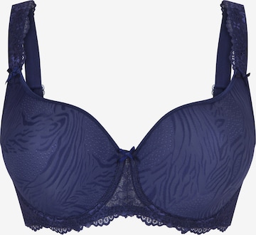 LingaDore T-shirt Bra in Blue: front