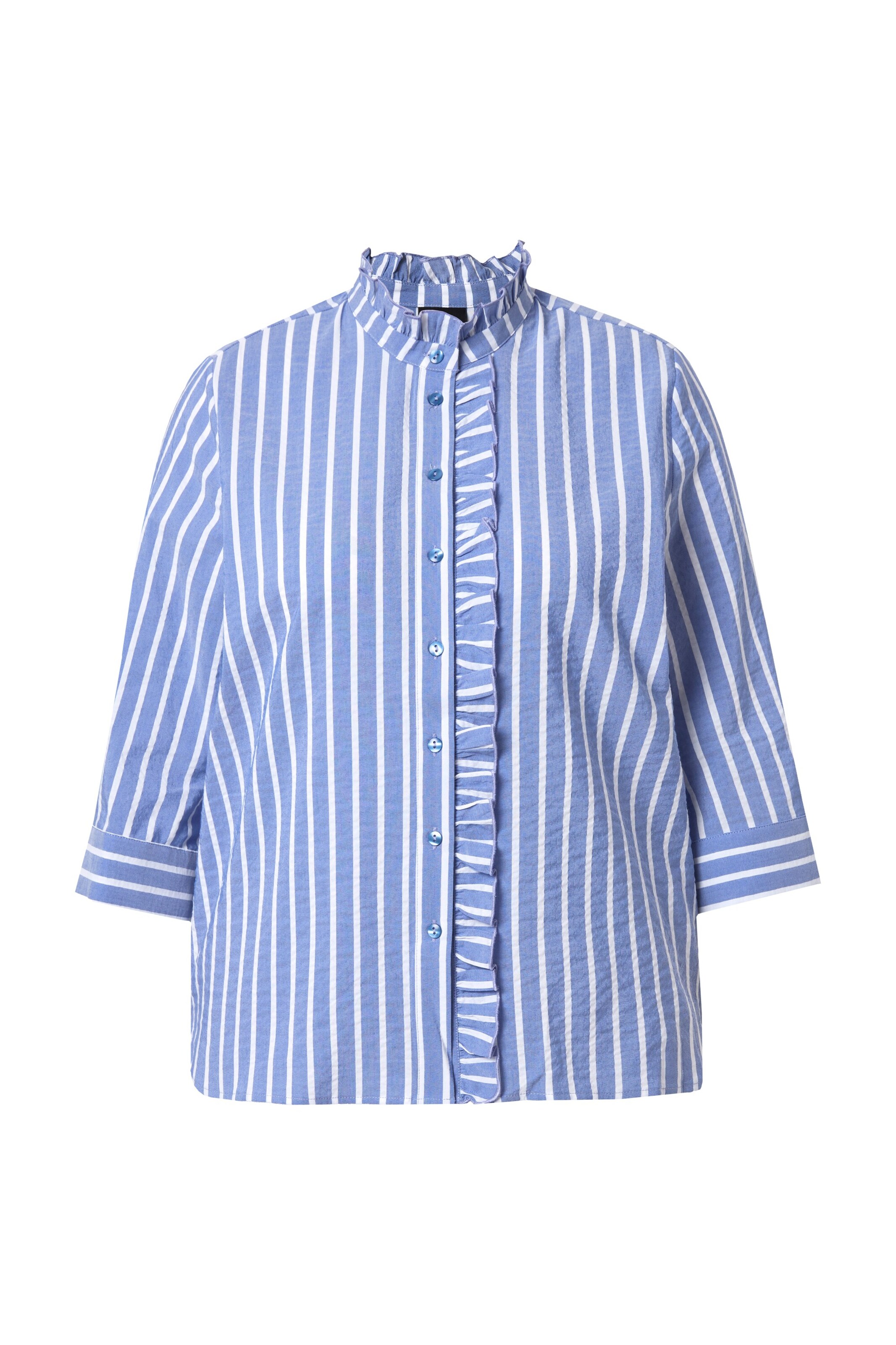 Ulla Popken Bluse in Blau: Vorderseite