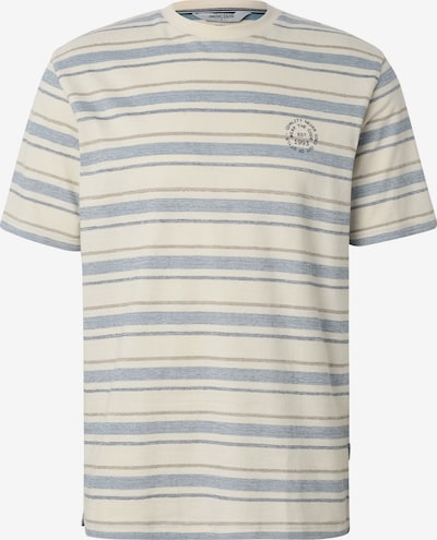 INDICODE JEANS Majica 'Eron' veličine L u ecru/prljavo bijela / golublje plava / smeđa, Pregled proizvoda