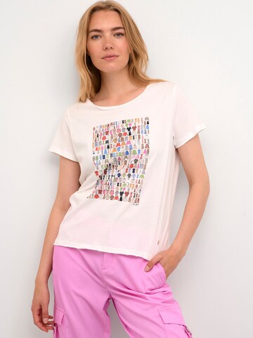 T-shirt 'Karen' Cream en blanc : devant