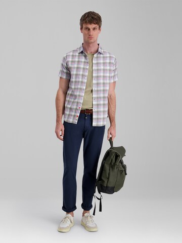 TIMEZONE Regular fit Button Up Shirt 'Check' in Green
