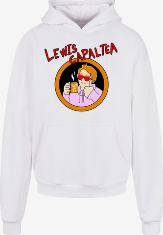 Sweat-shirt 'Lewis Capaldi - CapalTea' Merchcode en blanc : devant