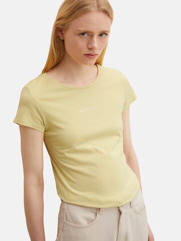 T-shirt TOM TAILOR DENIM en jaune