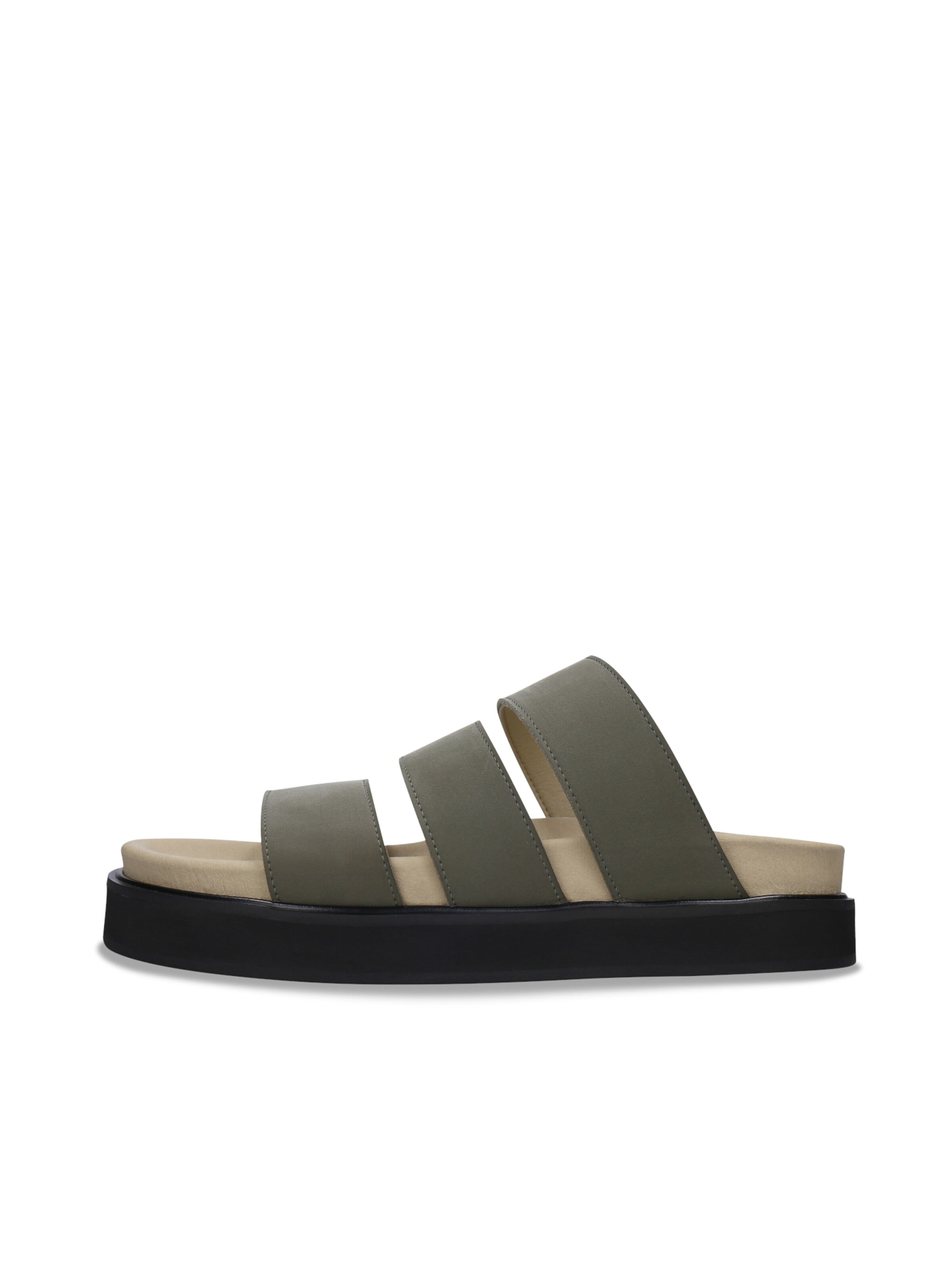 nae Vegan Shoes Sandály 'TONGA' – zelená: přední strana