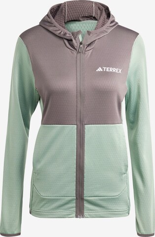 Veste de sport 'Xperior' ADIDAS TERREX en vert : devant