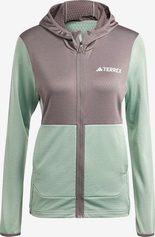 ADIDAS TERREX Athletic Jacket 'Xperior' in Green: front