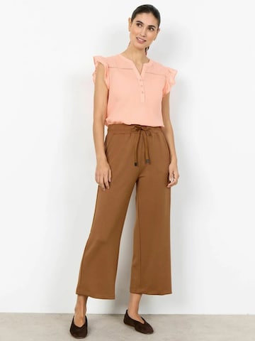 Soyaconcept Wide Leg Housut ' SC-BANU ' värissä oranssi: etupuoli