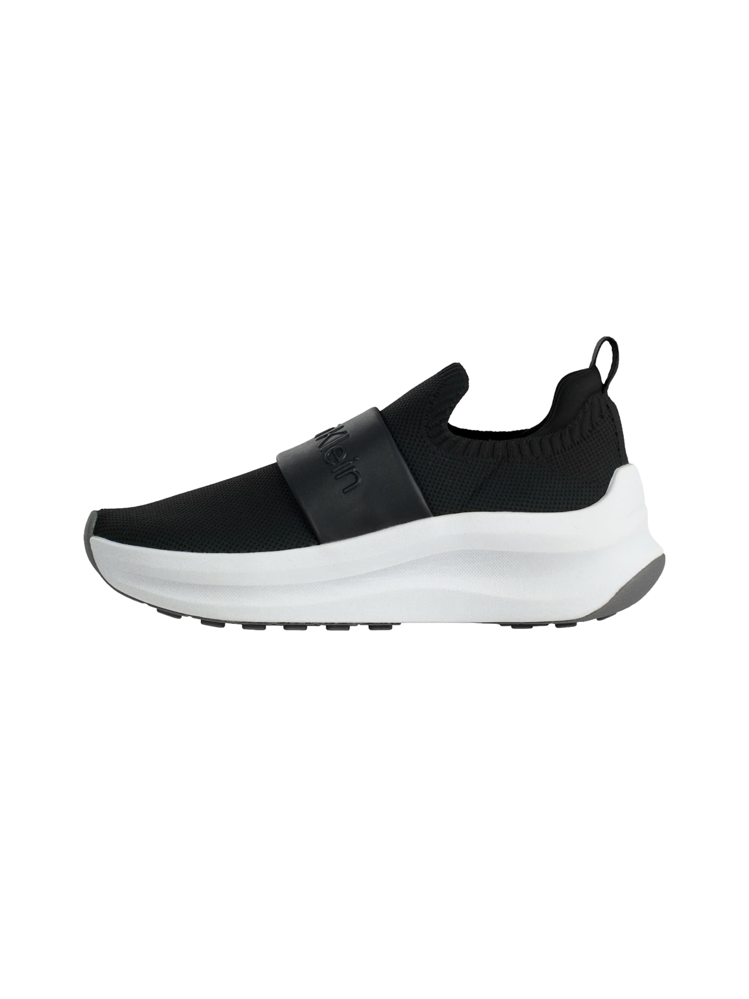 Calvin Klein - Zapatillas sin cordones en negro: frente