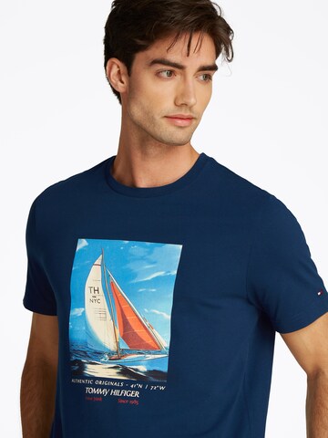 Maglietta di TOMMY HILFIGER in blu