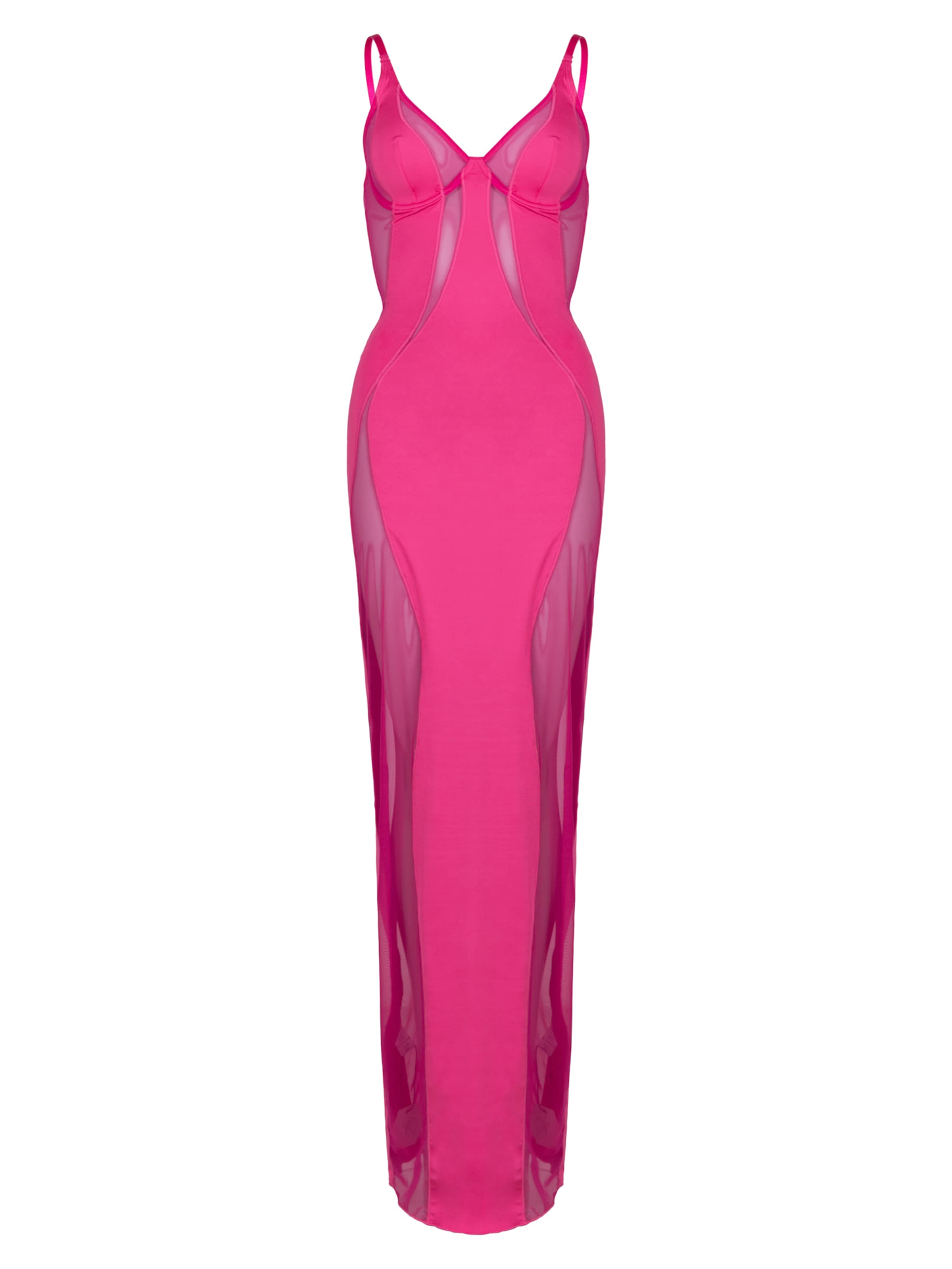 OW Collection Kjole 'Swirl' i fuchsia, Produktvisning