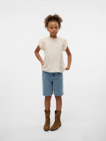Vero Moda Girl Blouse 'VMPretty' in Beige: voorkant