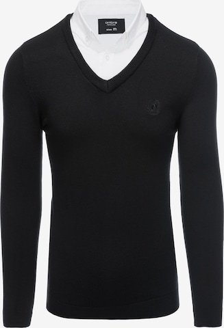 Ombre Sweater 'E120' in Black: front