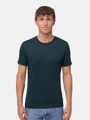 DANISH ENDURANCE T-Shirt '100% Merino' in Grün: Vorderseite