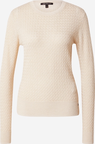 ARMANI EXCHANGE Sweater in Beige: front