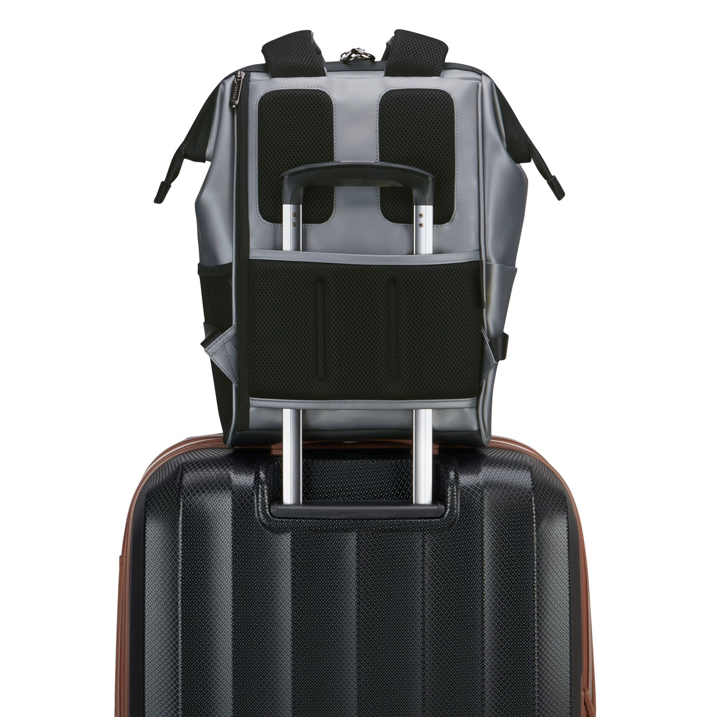 Sac à dos 'Turenne Soft' Delsey Paris en argent