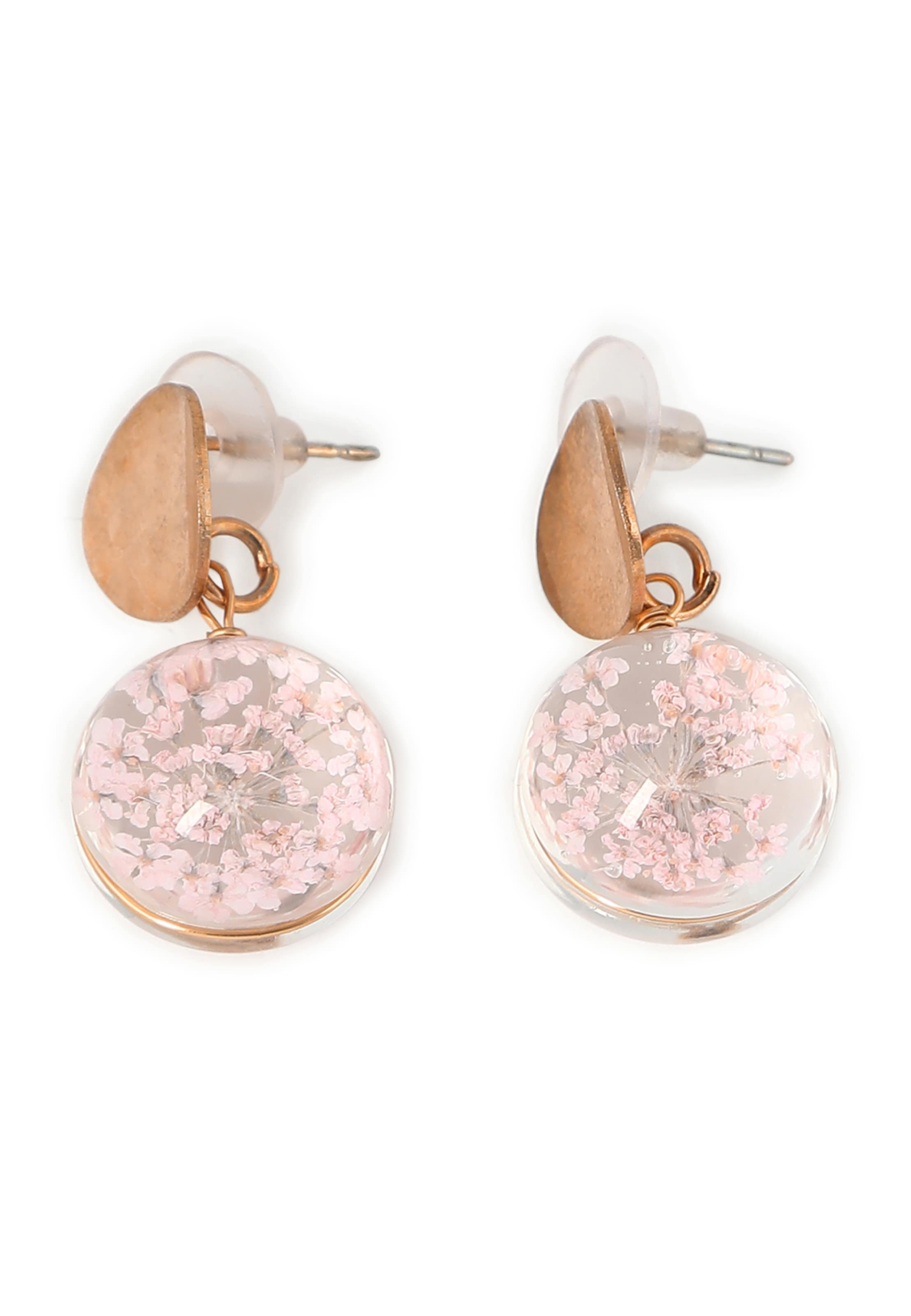 SOHI Oorbellen &#x27;Chloe&#x27; in Roze: voorkant