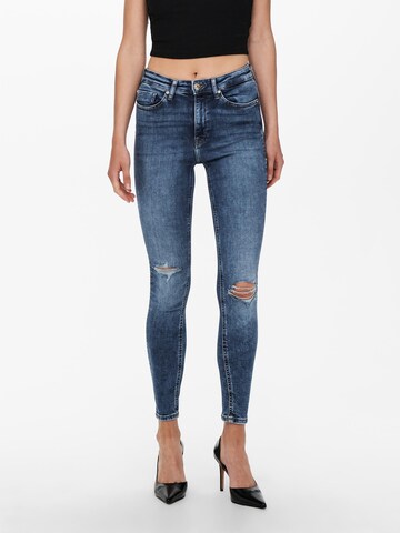 Skinny Jean 'Paola' ONLY en bleu : devant