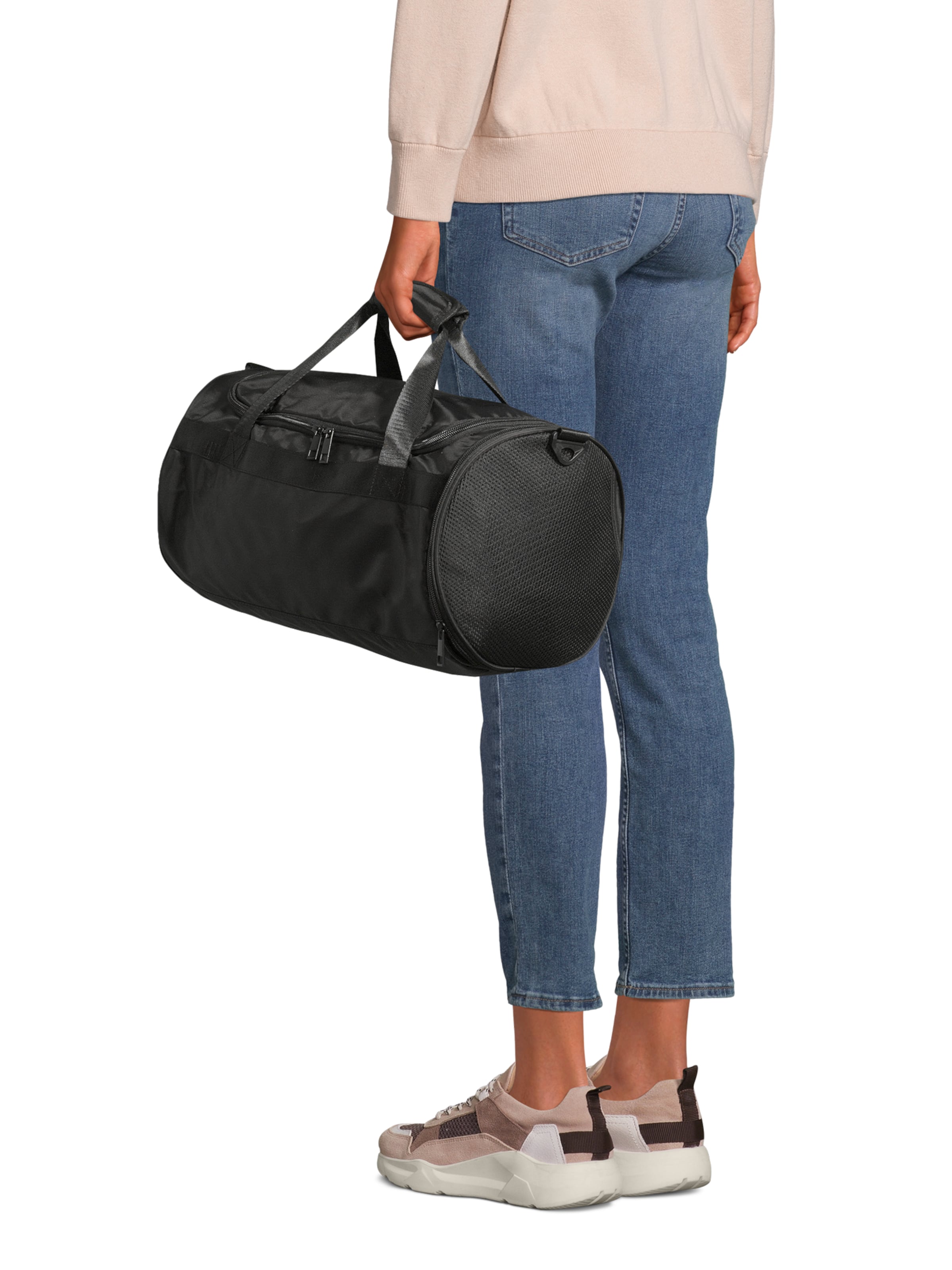 ABOUT YOU Спортивная сумка в Черный: спереди