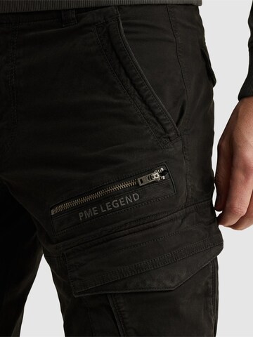 PME Legend Regular Broek 'Nordrop tapered fit cargo pants' in Zwart